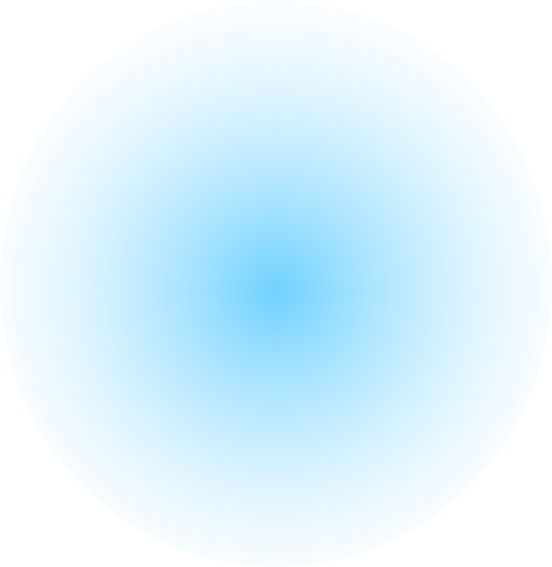 blurred blue gradient circle